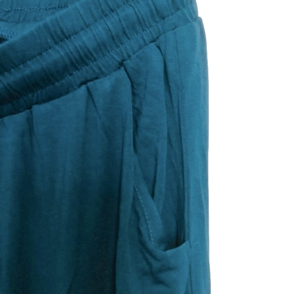 DIBAOLONG Teal Draw-String Joggers - Picture 4 of 8